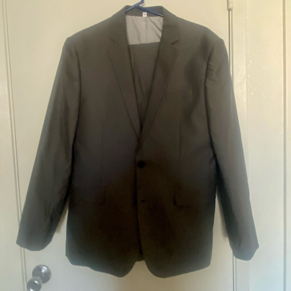Express Mens Grey Suit